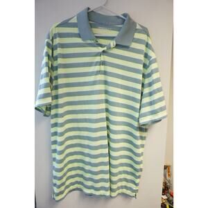 NIKE XL Polo Golf Shirt Dri-Fit Men Tour Performance STRIPED EXTRA LARGE SIZE